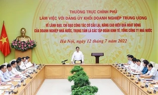 Thủ tướng làm việc với Đảng ủy Khối doanh nghiệp Trung ương