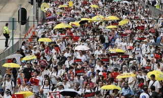 Số người biểu tình ở Hong Kong được cho là cao ở mức kỷ lục trong 15 năm qua