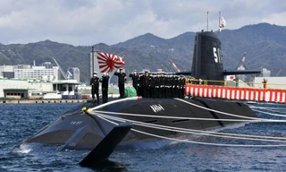 Tàu ngầm tấn công diesel-điện tối tân nhất của Nhật Bản đi vào hoạt động. Ảnh: JMSDF