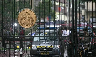 Lực lượng an ninh xuất hiện dày đặc tại hiện trường xảy ra vụ việc (Ảnh: StraitTimes)