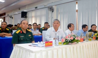 Các đại biểu dự khai mạc lớp tập huấn. Ảnh Phan Định. 