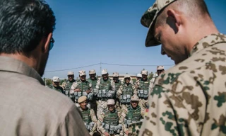 Huấn luyện viên Đức đang thực hiện nhiệm vụ huấn luyện quân sự tại Syria. ảnh: AP