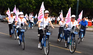 Vũng Tàu diễu hành bằng xe đạp hưởng ứng Tháng Hành động vì bình đẳng giới