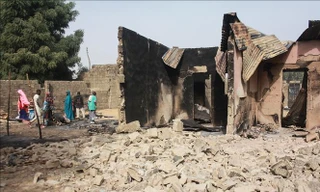 Một vụ tấn công của phiến quân Boko Haram tại Maiduguri, thủ phủ bang Borno, Nigeria. Ảnh: AFP
