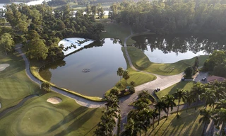 Toàn cảnh sân đấu Tiền Phong Golf Championship 2019 nhìn từ trên cao