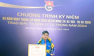 Đề cử Giải thưởng Gương mặt trẻ Việt Nam tiêu biểu 2024: Lê Trọng Nghĩa