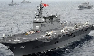 Tàu chiến lớn nhất của Nhật Bản Izumo. Ảnh: Manila Livewire