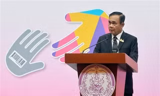Thủ tướng tái đắc cử của Thái Lan Prayut Chan-o-cha phát biểu tại một sự kiện ở Bangkok, Thái Lan ngày 5/6. Ảnh: TTXVN