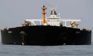 Tàu chở dầu Grace 1 của Iran. Ảnh: Reuters