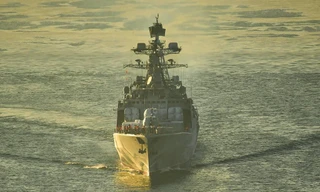 Tàu tác chiến chống ngầm cỡ lớn Đô đốc Panteleyev. Ảnh: TASS