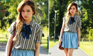 Cá tính dịu dàng trong nắng thu