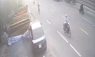 Hiện trường vụ tai nạn do Trưởng Phòng giao dịch một ngân hàng tại huyện Gò Công Tây, tỉnh Tiền Giang say xỉn lái xe tông 3 người thương vong vào ngày 7/10/2024.