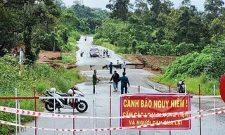 Đường tránh Bảo Lộc nguy cơ tiếp tục sạt lở, đề nghị thông báo tới người dân