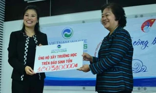 Xây trường cho học sinh trên đảo Sinh Tồn