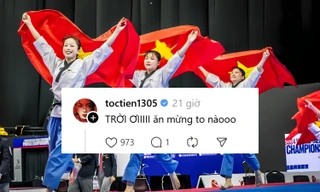 "Chị Đẹp" Châu Tuyết Vân gặt Vàng Taekwondo, Tóc Tiên "lót dép" ăn mừng