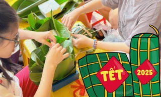 Gen Z rủ nhau gói bánh chưng: Tết cổ truyền "chill" theo cách riêng