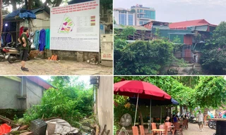 Hiện trạng khu đất sắp được thu hồi quanh hồ Thiền Quang