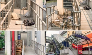 Chuẩn bị đi vào hoạt động, nhà ga tuyến Metro Nhổn - ga Hà Nội vẫn nhếch nhác, ngập rác thải