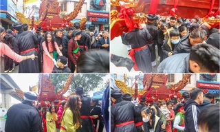 Người người chen nhau 'chui kiểu cầu may' giữa phố Hà Nội