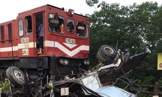 Hiện trường vụ tai nạn.