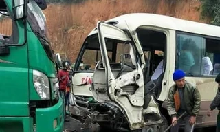 Hiện trường vụ tai nạn.