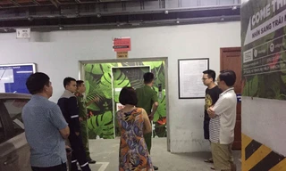 Công an có mặt tại hiện trường vụ việc.