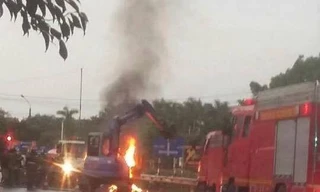 Hiện trường vụ cháy.