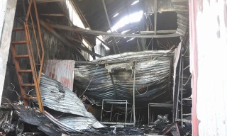 Hiện trường vụ cháy.