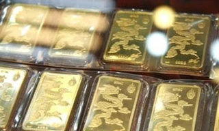 Vàng tăng lên 45 triệu đồng/lượng