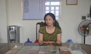 Đối tượng Mai Quỳnh Tho tại cơ quan công an