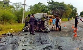 Hiện trường vụ tai nạn. Ảnh: CTV.