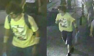 Hình ảnh nghi phạm trước (trái) và sau vụ đánh bom