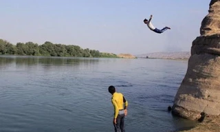 Bức ảnh được chụp trong một thành trì của IS