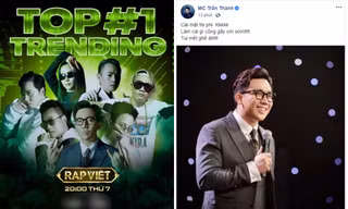 Động thái mới nhất của MC Trấn Thành sau khi bị công kích là "không phù hợp với Rap Việt"