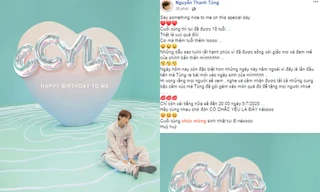 Ngay lúc nửa đêm, Sơn Tùng M-TP bất ngờ chia sẻ tâm tư trong ngày sinh nhật