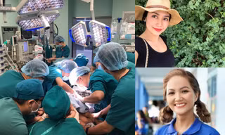 Sao V-Biz gửi lời chúc tốt đẹp tới hai bé song sinh dính liền được phẫu thuật tách rời