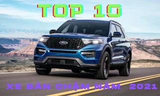 Top 10 ô tô 'rớt đáy' về doanh số năm 2021