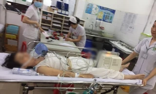 Nạn nhân được đặt nội khí quản tại phòng cấp cứu