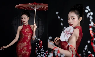 Á quân Siêu mẫu Việt Nam 2024 rạng rỡ trong bộ ảnh 'Hương Xuân'