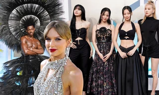 Thảm đỏ VMAs 2022: BLACKPINK đơn giản mà quyền lực, Lil Nas X chiếm spotlight với váy đen đính lông