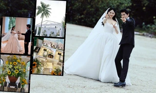 Đám cưới Trần Kiều Ân - Alan: Lễ đường ngập hoa hướng dương, không nhận tiền mừng