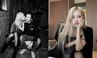 Hơn cả outfit, bức ảnh Rosé (BLACKPINK) hôn má một nhân vật đặc biệt khiến fan phấn khích