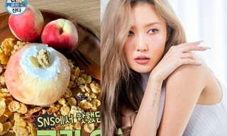 Cất vải Elsa vào một góc, bắt trend "yêu bếp" mới của Hwasa (MAMAMOO) cùng món đào Elsa