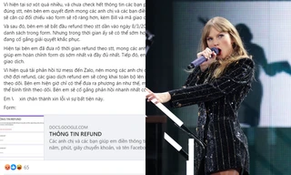 Vụ fan Việt bị "bùng vé" The Eras Tour Singapore: Vẫn chưa được hoàn đủ tiền