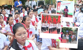 Hà Nội: Niềm vui "bay phấp phới" của tween THCS Tây Sơn trong lễ khai giảng