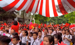 Hà Nội: Trường Tiểu học Thanh Xuân Bắc tưng bừng đón Lễ Khai giảng năm học 2023 - 2024
