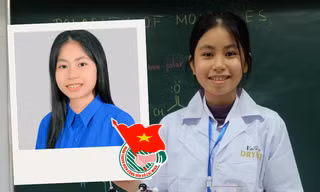 Lê Trần Phương Mai - đại biểu nhỏ tuổi nhất ra Hà Nội tham dự Đại hội Đoàn toàn quốc XII