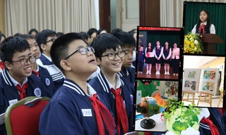 Học sinh THCS Ngô Sĩ Liên lập chiến dịch bảo vệ môi trường ấn tượng "đỉnh nóc"