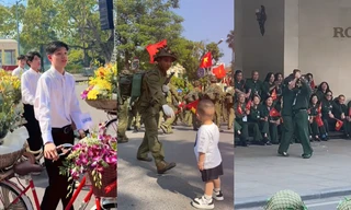 Clip "nghìn tim" dịp 70 năm Giải phóng Thủ đô: Em bé xem diễu hành, Gen Z "tia trai đẹp"
