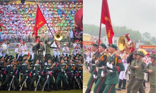 "Em bé tượng đài" dưới mưa trong đại lễ kỷ niệm Chiến thắng Điện Biên Phủ là ai?